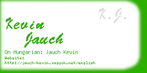 kevin jauch business card